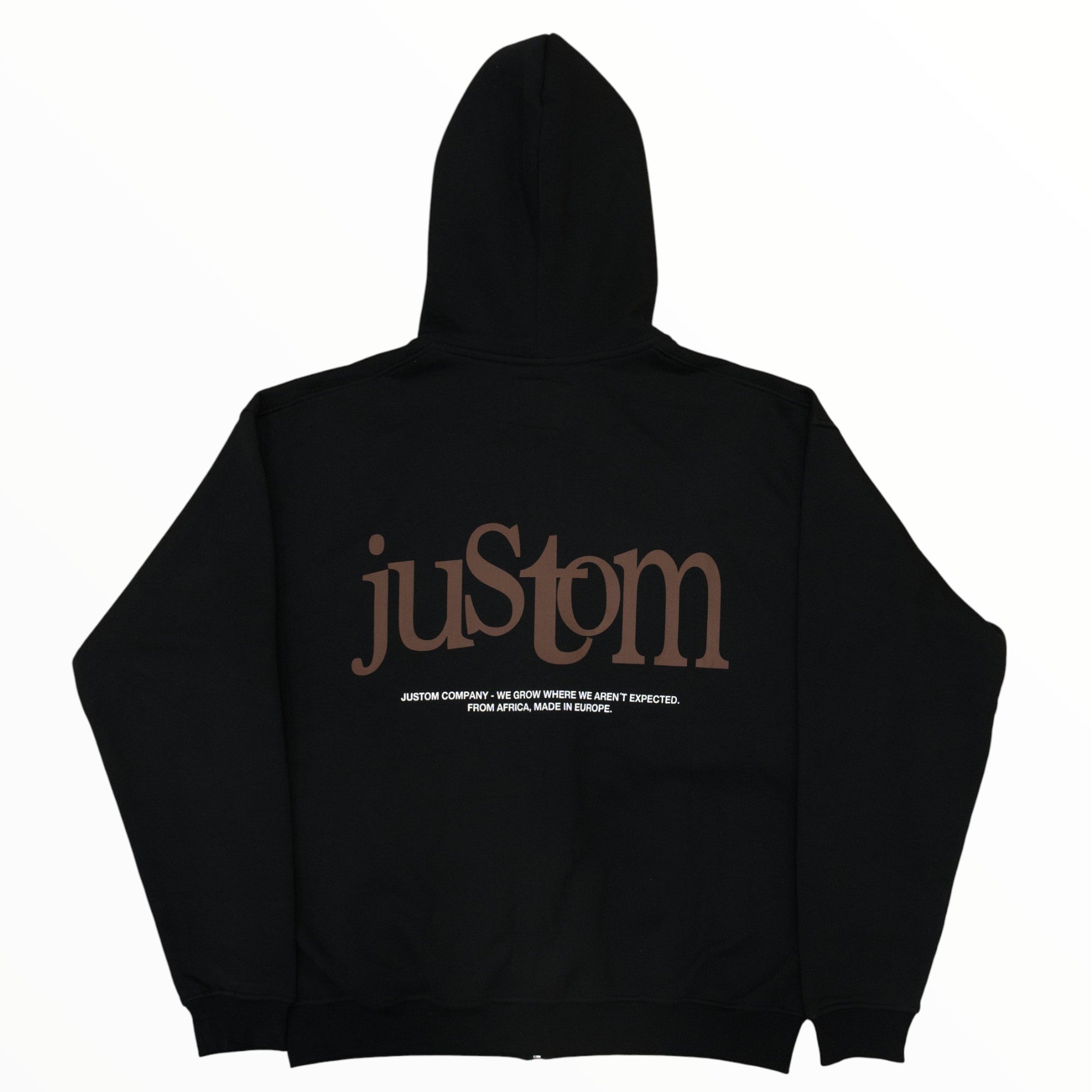 SUDADERA CON CREMALLERA Y CAPUTCHA REFLECTANTE [NEGRA]