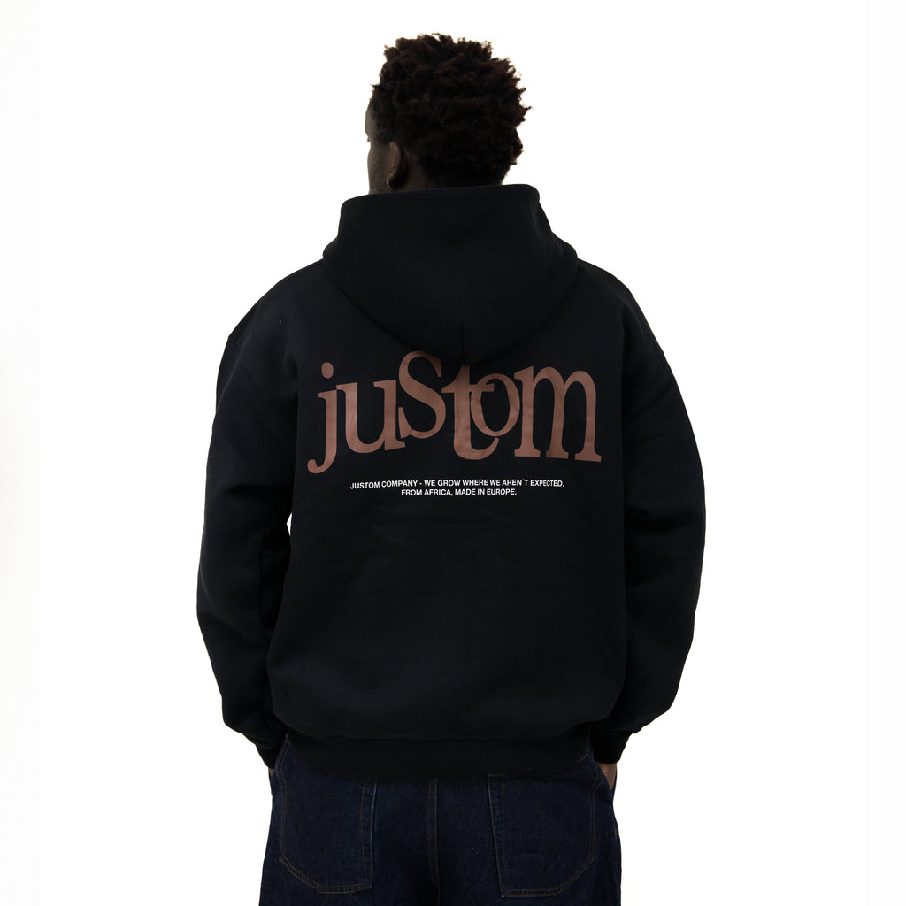 SUDADERA CON CREMALLERA Y CAPUTCHA REFLECTANTE [NEGRA]