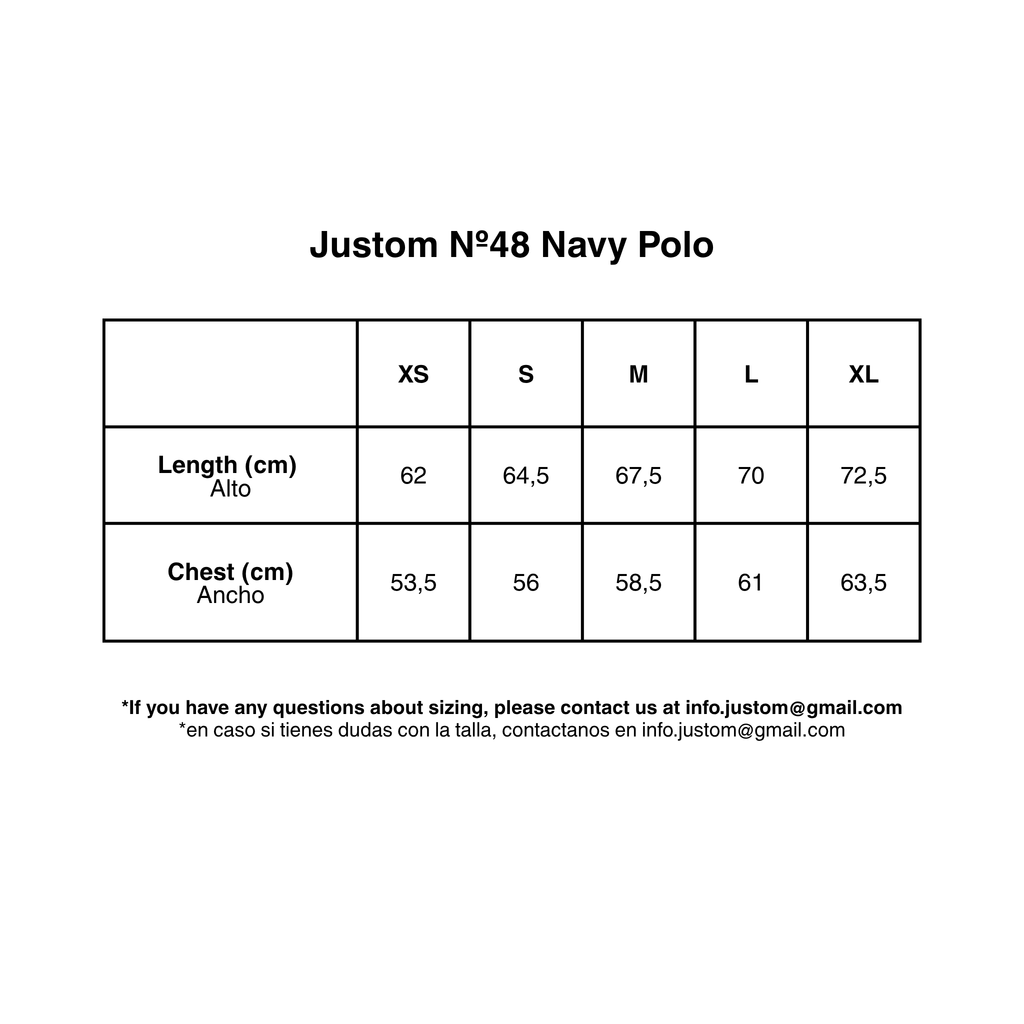 Justom Nº.48 Navy Polo